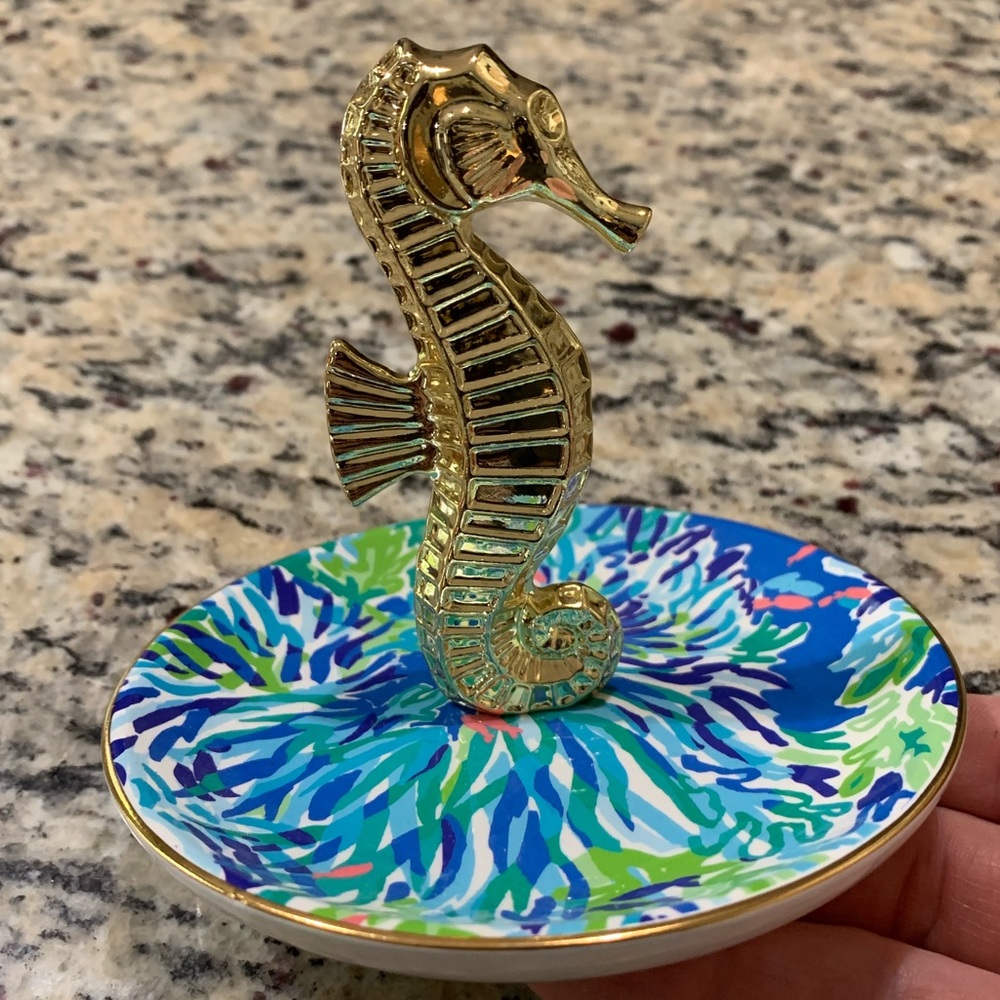 Lilly Pulitzer Seahorse Jewelry or Ring Tray